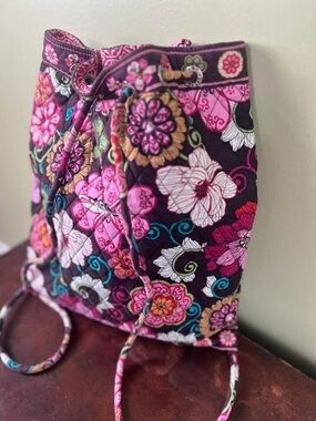 Vera Bradley “Mod Floral Pink” Drawstring Backpack